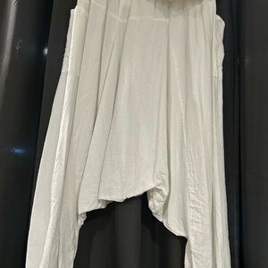 White Harem Pants